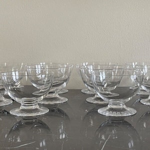 Daum Nancy Crystal Wheel Base Set of 10 Cordial Glasses *