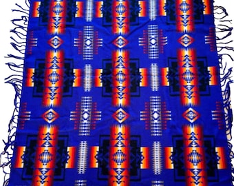 Vintage Pendleton Woolen Mill Beaver State Robes y chales 69 "X 67" Manta