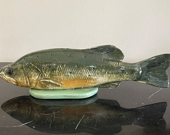 Singing River Original Mississippi Gulf Coast Ceramic Pottery Fish Sculpture