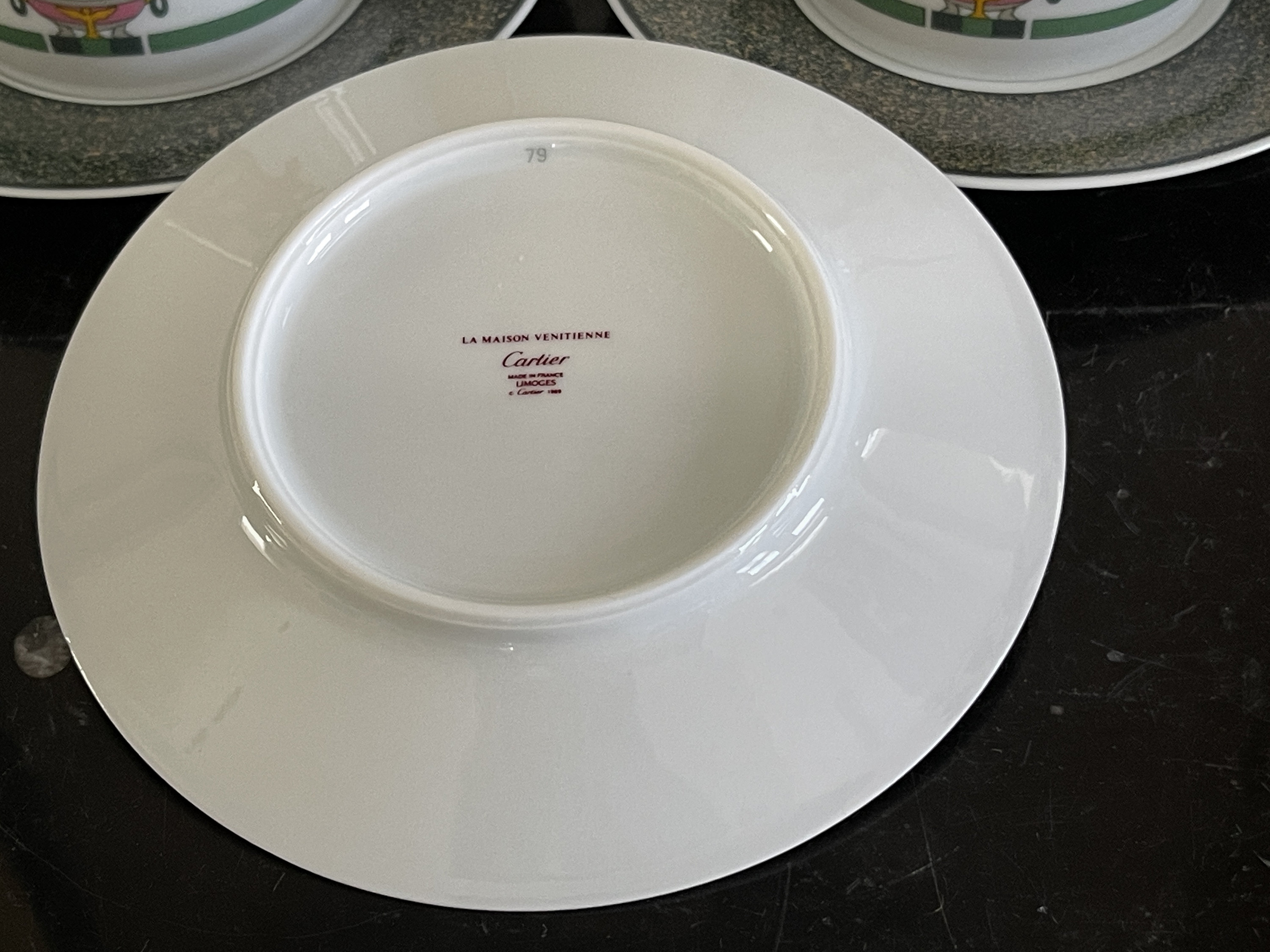 Cartier ポーセリン皿 窓デザイン Made in France Cartier ポーセリン皿 窓デザイン Made in France Cartier