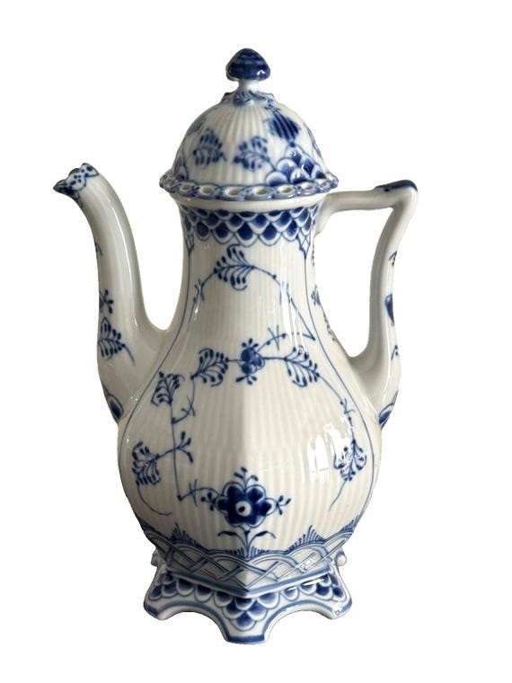 ロイヤルコペンハーゲン 1級品 ブルーフルーテッド フルレース #1202