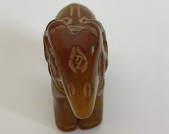 素敵な中国彫刻の石の羊の置物 - Etsy 日本
