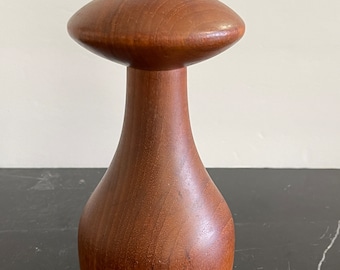 Vintage Dänemark Dansk IHQ Teak Holz Salzstreuer und Pfeffermühle Grinder *