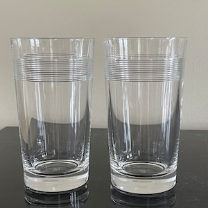 Ralph Lauren Navigator Pattern Set of 2 Highball Glasses *