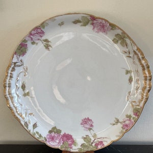 Antique Haviland Limoges, France Hand Painted Roses Design Platter