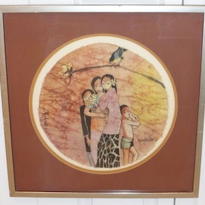 Listed malaysischekünstler Lee Long Looi Runde Aquarell auf Reispapier