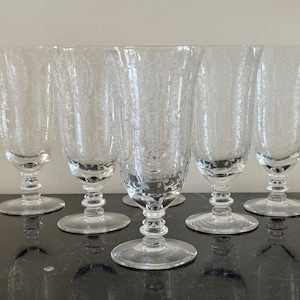 Tiffin Franciscan June Night Pattern 6 5/8" Tall Iced Tea Glasses