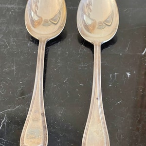 Reed & Barton Set of 2 Sterling Silver Serving Spoons 134 Grams