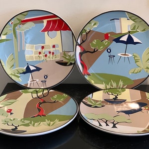 Disney Direct Abstract Design Characters Salad Plates