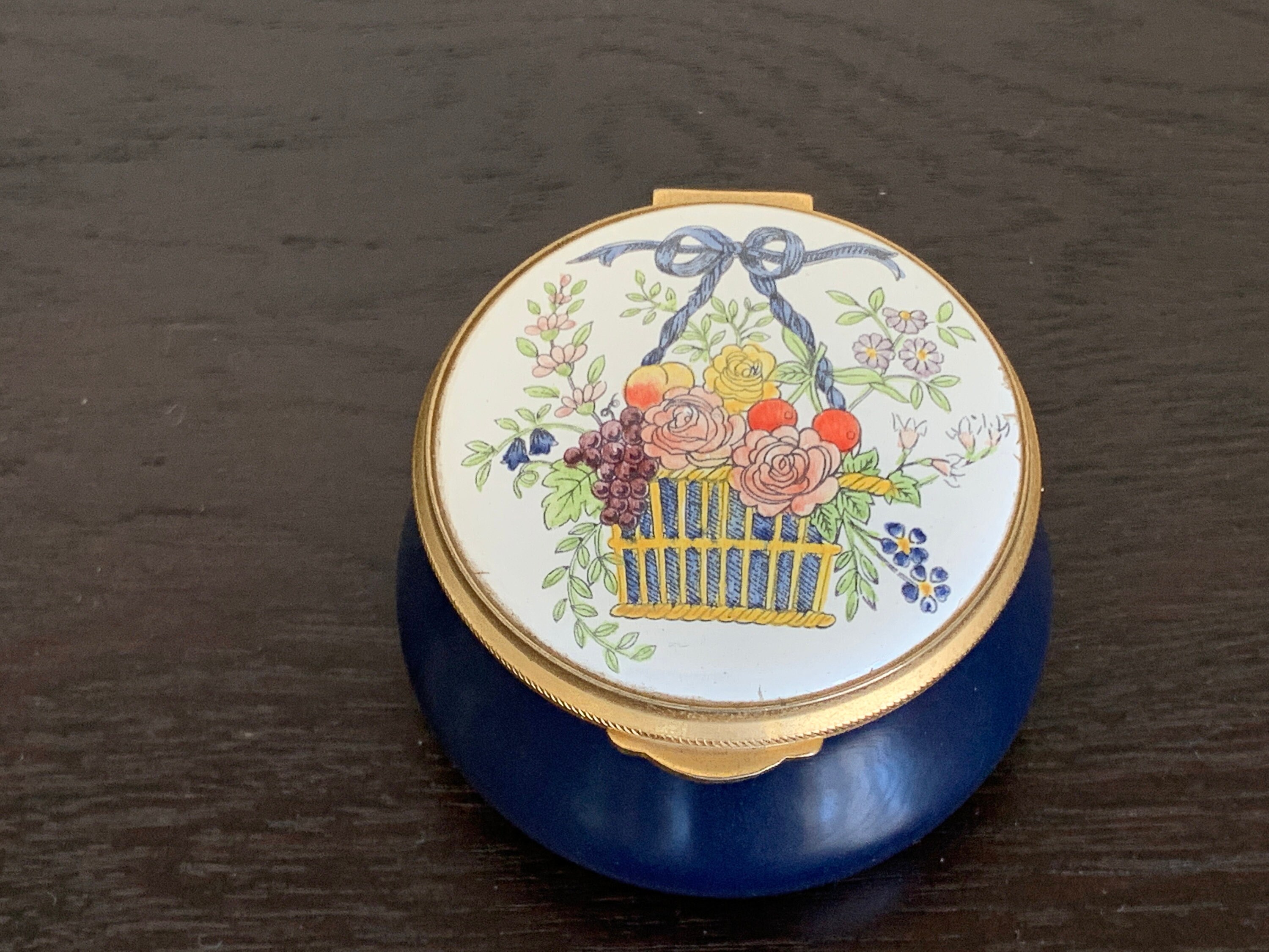 Staffordshire Enamels Trinket Box - Etsy