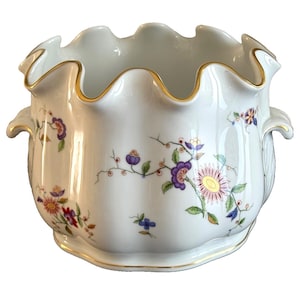 Richard Ginori Italy Large Oriente Pattern Scalloped Cachepot Planter Jardiniere