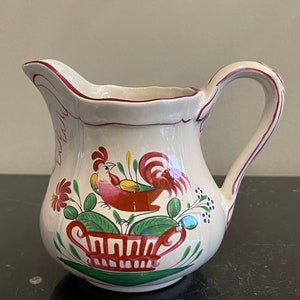 St Clement French Pottery Rooster Design Large Creamer