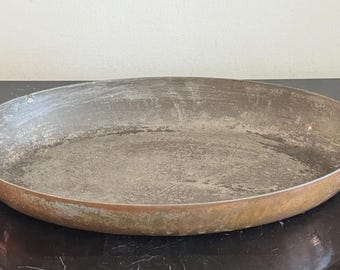 Vintage William Sonoma Villedieu France Tin Lined Copper AU Gratin Pan Cookware *