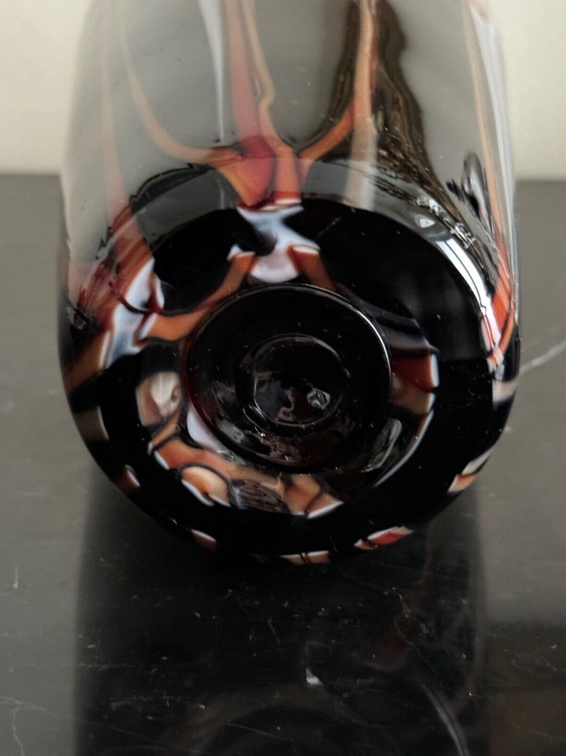 Richard Satava 1984 Studio Art Glass Vase 11.5" Tall - Etsy