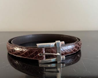Ultra Rare Patricia Von Musulin Alligator Belt 925 Solid  display picture 2