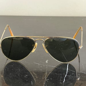 Vintage Ray-Ban Bausch and Lomb B&L USA 1/10 12K GF Aviator Sunglasses in Original Case