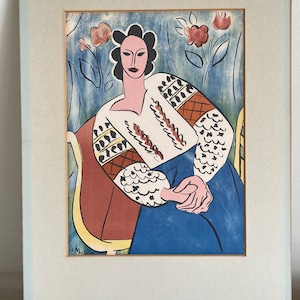 Henri Matisse Lithograph of One of the Stages of La Blouse Roumaine Portrait