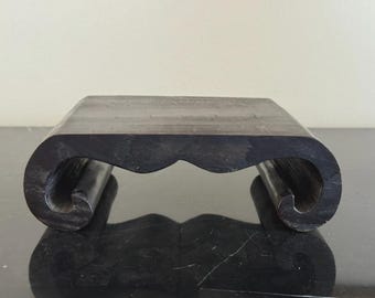 Vintage Chinese Carved Wood 7 1/2" Display Stand Base