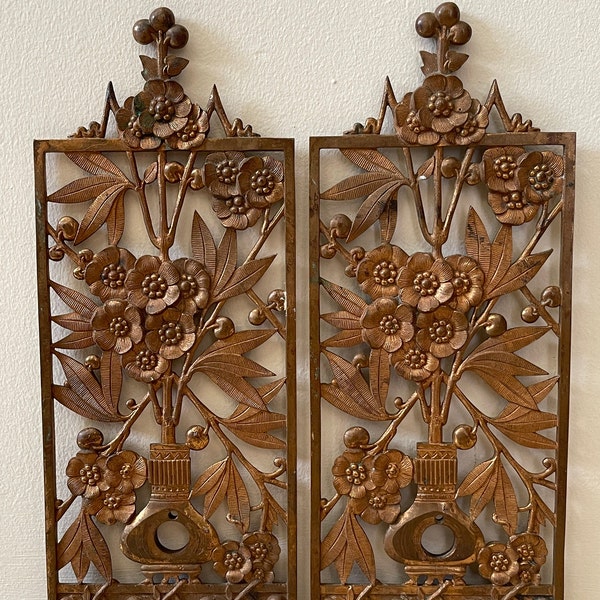 Cherry Blossom Metal Wall Decor Etsy