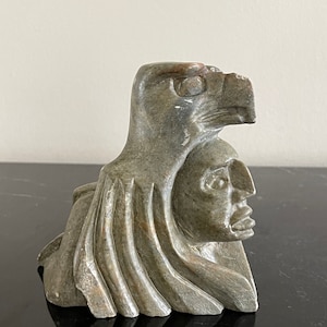 Canadian Artist Cleveland Sandy Signed Carved Soapstone Sculpture