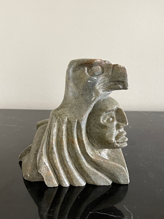 Canadian Artist Cleveland Sandy Signed Carved Soapstone Sculpture