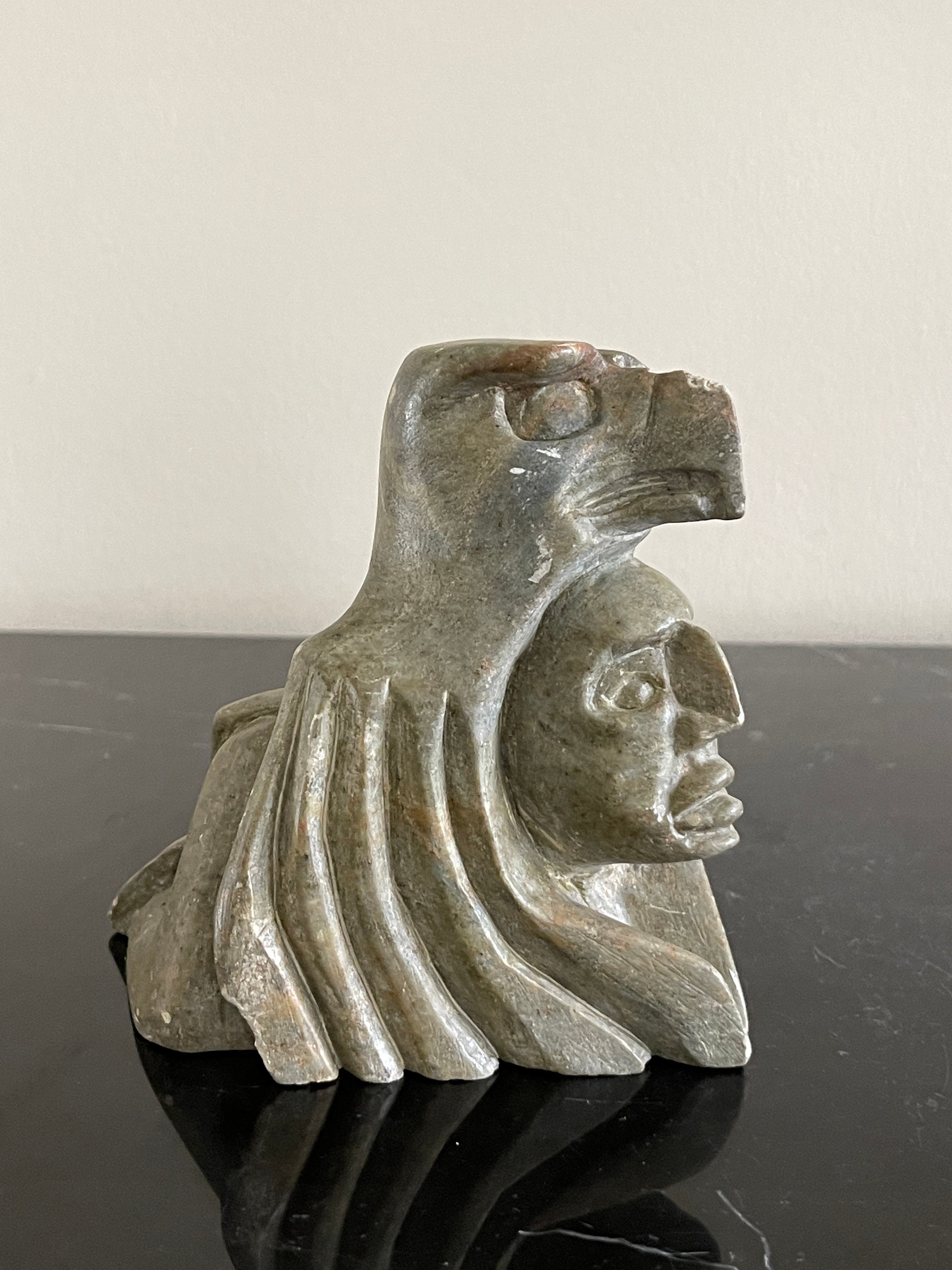 Canadian Artist Cleveland Sandy Signed Carved Soapstone Sculpture