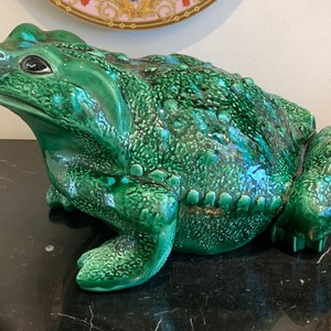 Vintage Arnel's Large Ceramic Frog Toad Figurine image 2