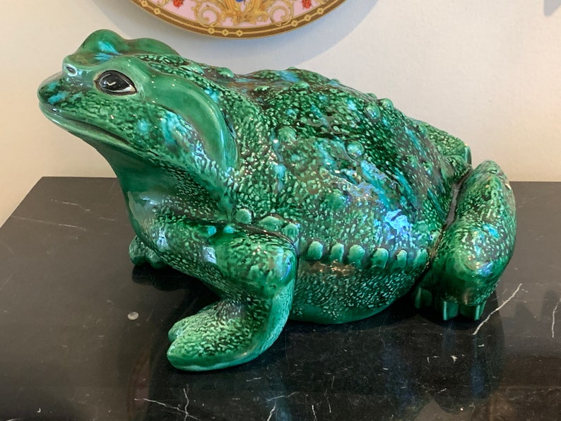 Vintage Arnel's Large Ceramic Frog Toad Figurine image 2