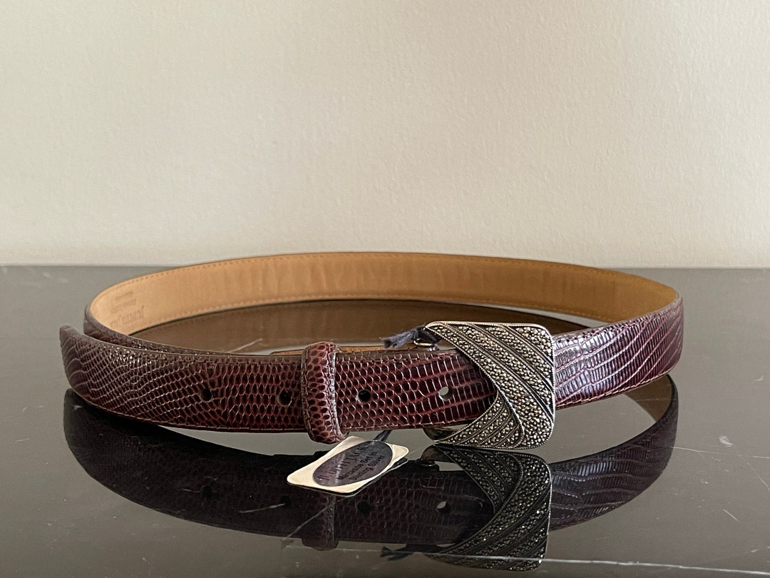 Judith Jack Genuine Leather Belt With Sterling Silver and  display picture 2