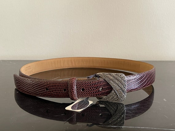 Judith Jack Genuine Leather Belt With Sterling Silver and  display picture 2