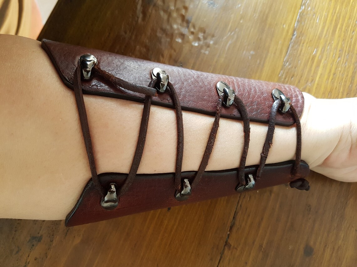 Handmade Leather Archery Bracer / Archer's Arm Guard Etsy