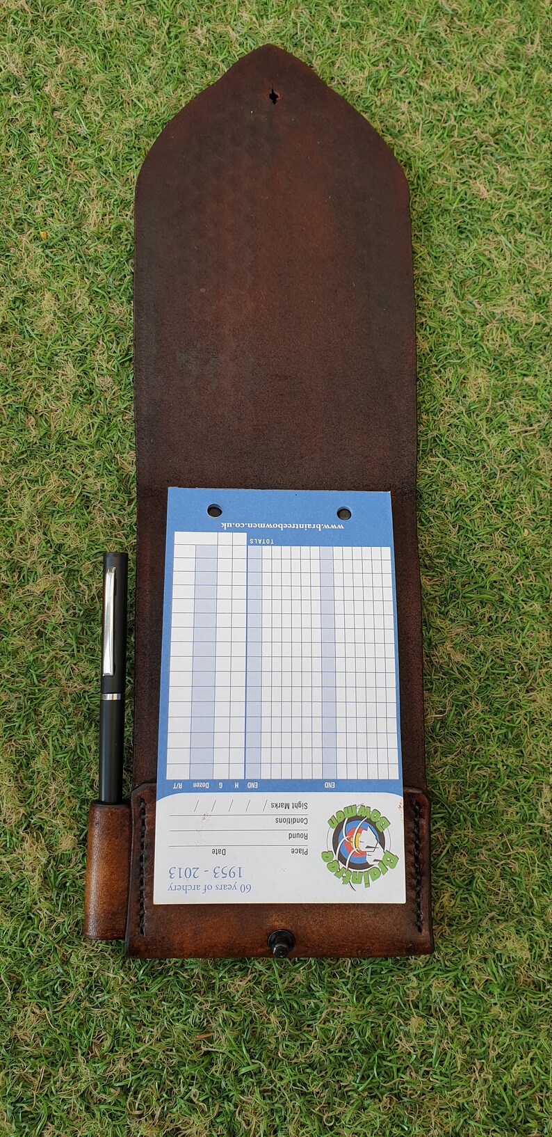 Handmade Leather Archery Score Pad Case / Holder Etsy