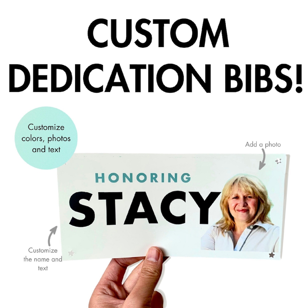 Dedication Tag Layout Custom Race Dedication Bib: Marathon Name Tag - Etsy