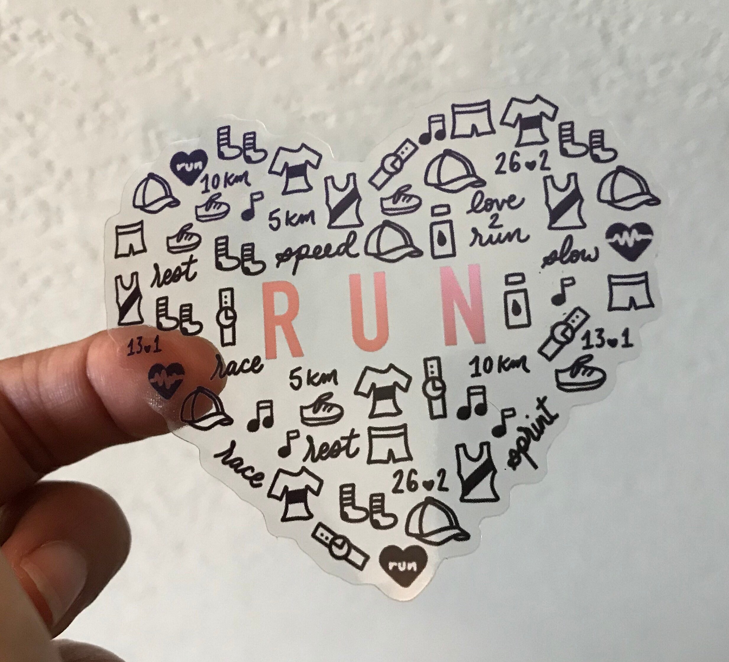 Run Sticker Sticker for Runner Water Bottle Sticker Runner Etsy