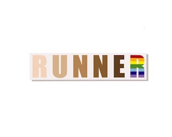 Runner sticker, diverse runner sticker for runner, water bottle sticker, runner sticker, running sticker, fitness sticker, run sticker