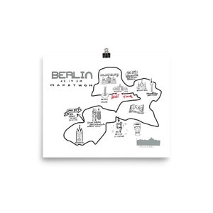 Berlin 26.2 gift, Berlin 26.2 map, Berlin 2025 marathon finisher