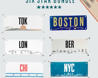 6 Star Bundle- World Marathon Major Bib Kits