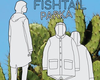 Fishtail Jacket PDF Sewing Pattern S M L XL