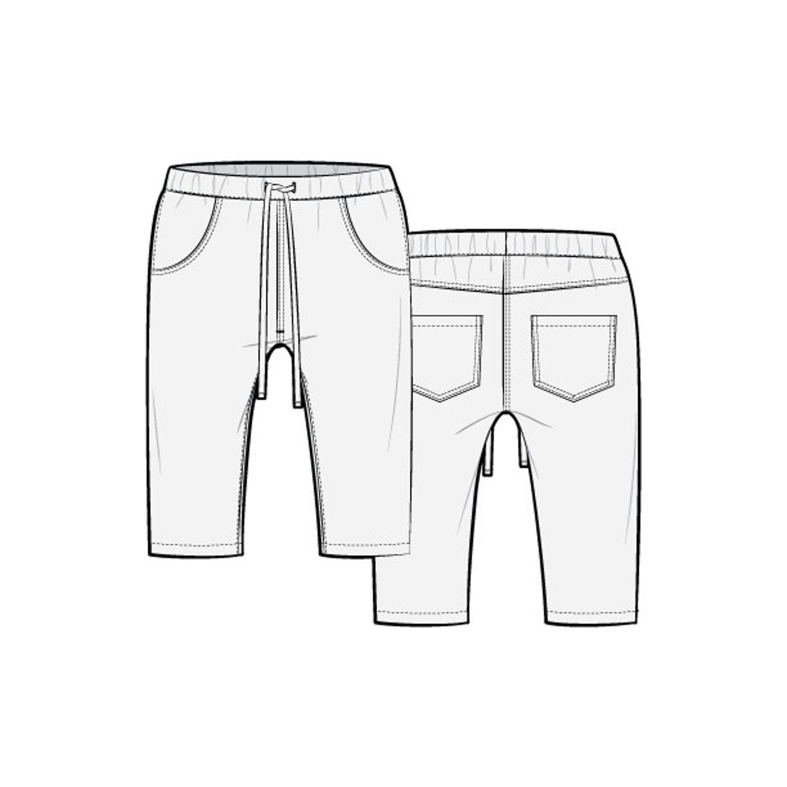 Children's Jeans PDF Sewing Pattern Sizes 03M / 36M / Etsy