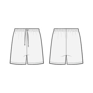 Baggy Shorts PDF Sewing Pattern Sizes XS / S / M / L / XL - Etsy