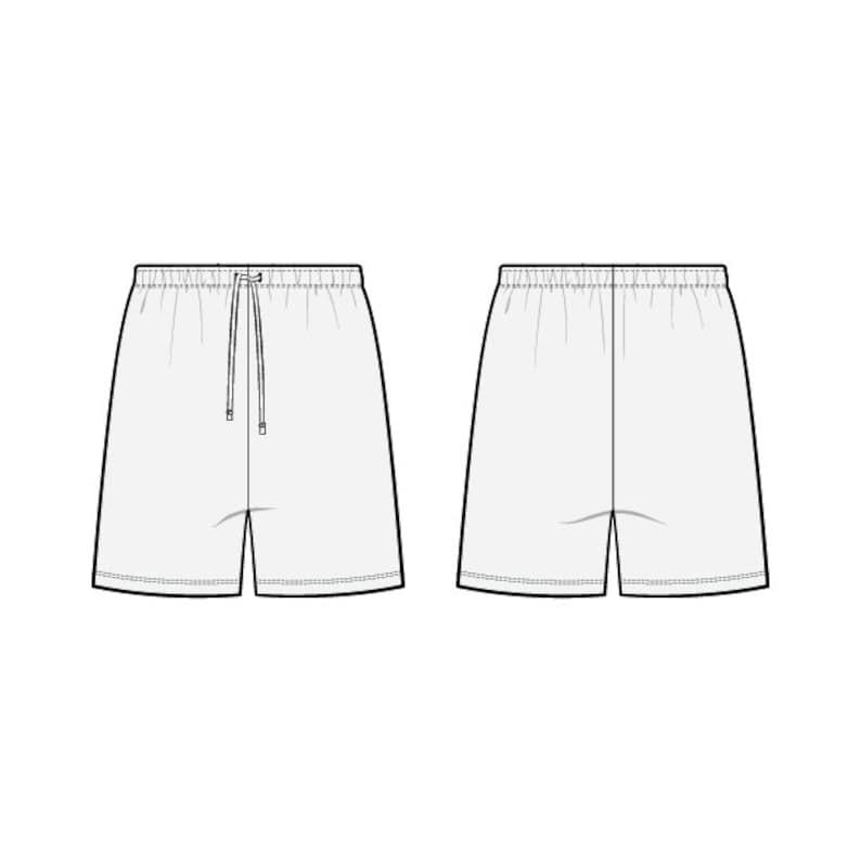 Baggy Shorts PDF Sewing Pattern Sizes XS S M L XL