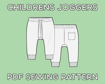 Children's Joggers PDF Sewing Pattern Sizes 0-3M to T7