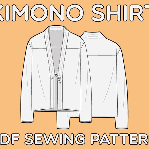 Kimono Jacket PDF Sewing Pattern Sizes XS / S / M / L / XL - Etsy UK