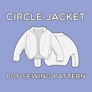 Circle Jacket PDF Sewing Pattern Sizes XS / S / M / L / XL