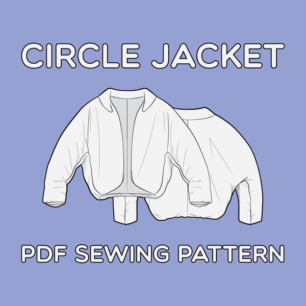 Circle Jacke PDF Schnittmuster Größen XS / S / M / L / XL