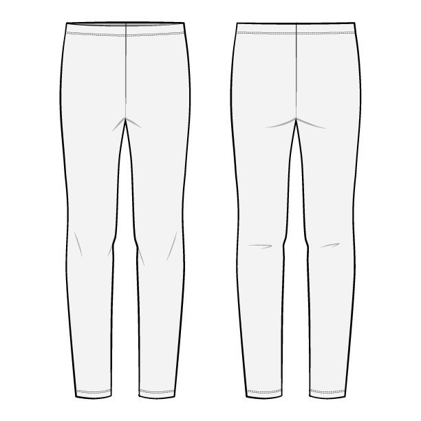 Skinny Fit Leggings PDF Sewing Pattern Sizes XS / S / M / L / - Etsy