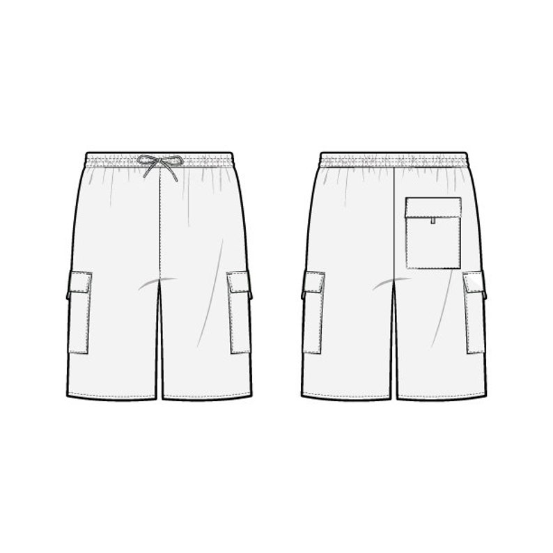 Cargo Pocket Shorts PDF Sewing Pattern Sizes XS / S / M / L / Etsy