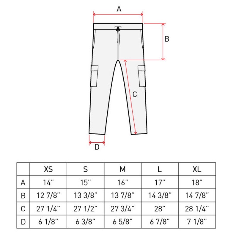 xs cargo pants