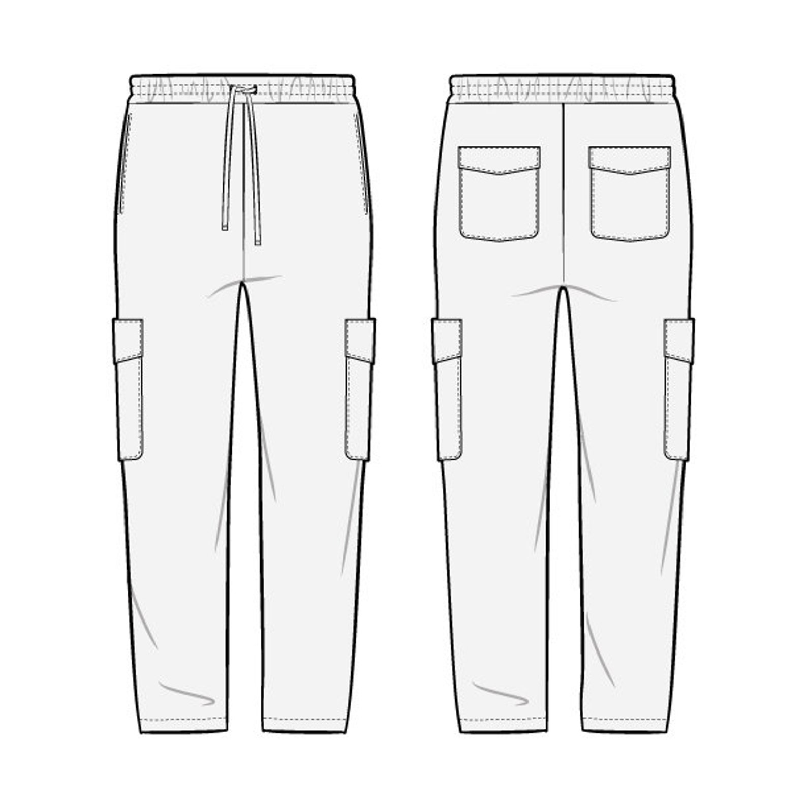 Cropped Cargo Pants PDF Sewing Pattern Sizes XS / S / M / L / - Etsy