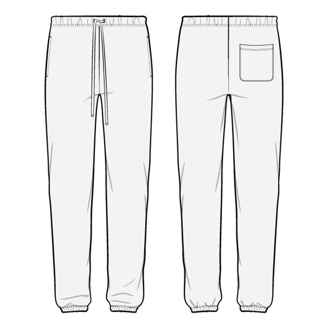 Slim Fit Sweatpants PDF Sewing Pattern Sizes XS / S / M / L / | Etsy